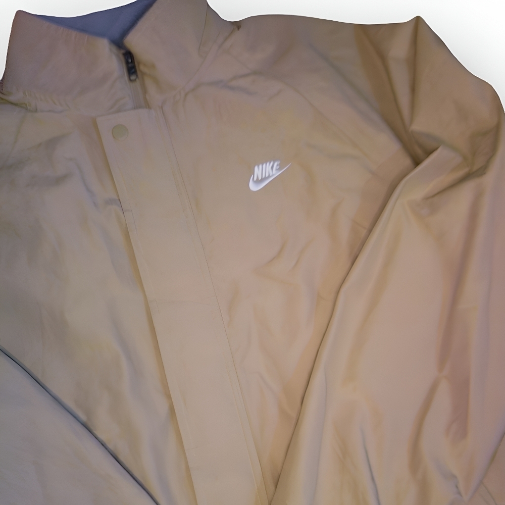NWT Nike Club Futura Fleece Lined Jacket | Size Medium | Tan FZ0657-297 - Picture 8 of 16